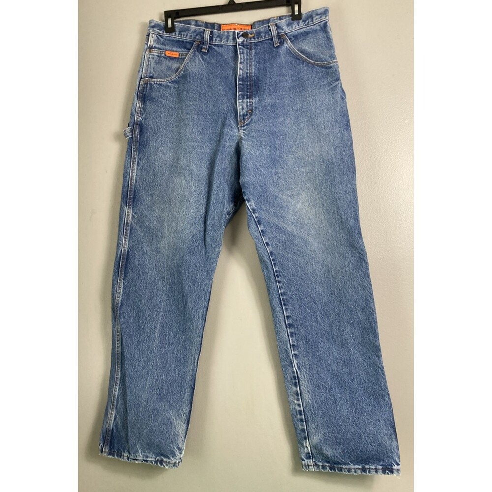 Wrangler FR Riggs Jeans Mens 38x34 Carpenter Work Flame Resistant 10FR3W020